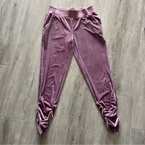 Juicy Couture Ruched Velour Pants